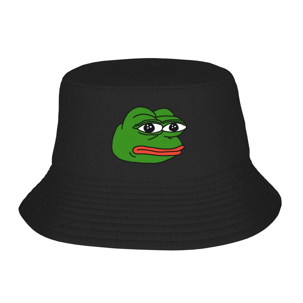 Cappello da Pescatore Pepe The Frog Cappellini da Esterno Unisex per Moda Unisex Cappellino Pieghevole Personalizzato Fai da Te Cappelli Protezione Solare Pesca