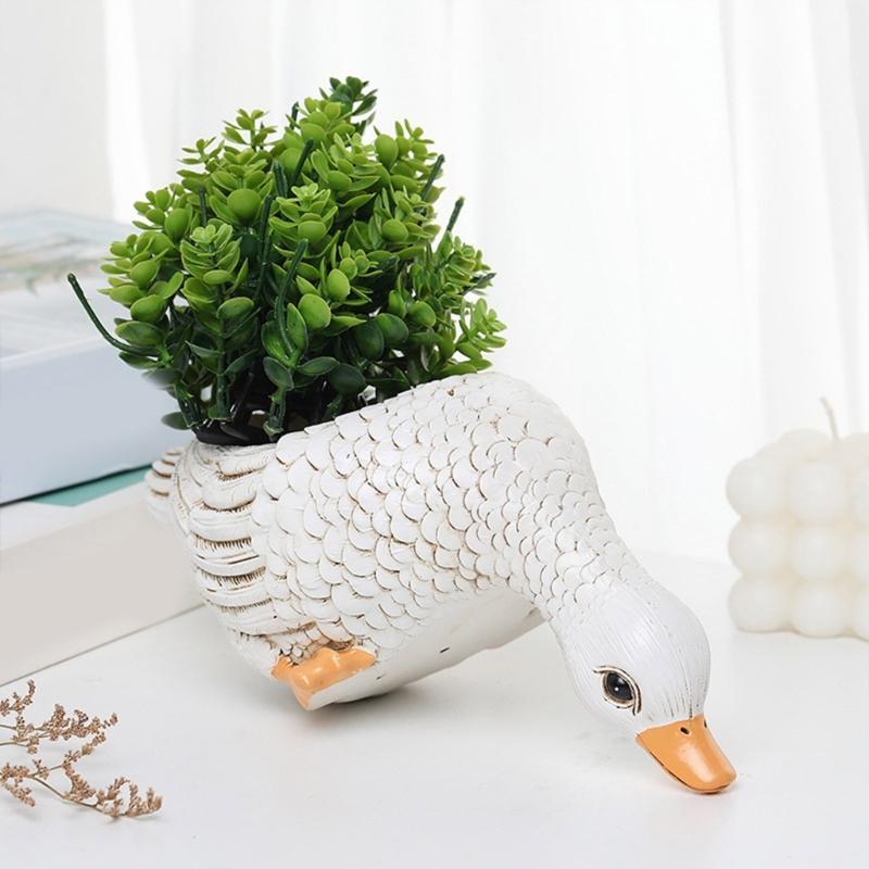 Creative Animal Shape Succulent Planter Pots Artistic Planter Great for Indoor and Outdoor Decors with Drainage Hole