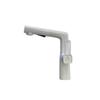 Milky White Bronze Pull-Out Bathroom Basin Faucet Grey Household Adjustable Hot And Cold Shower Faucet for Kitchen And Bath