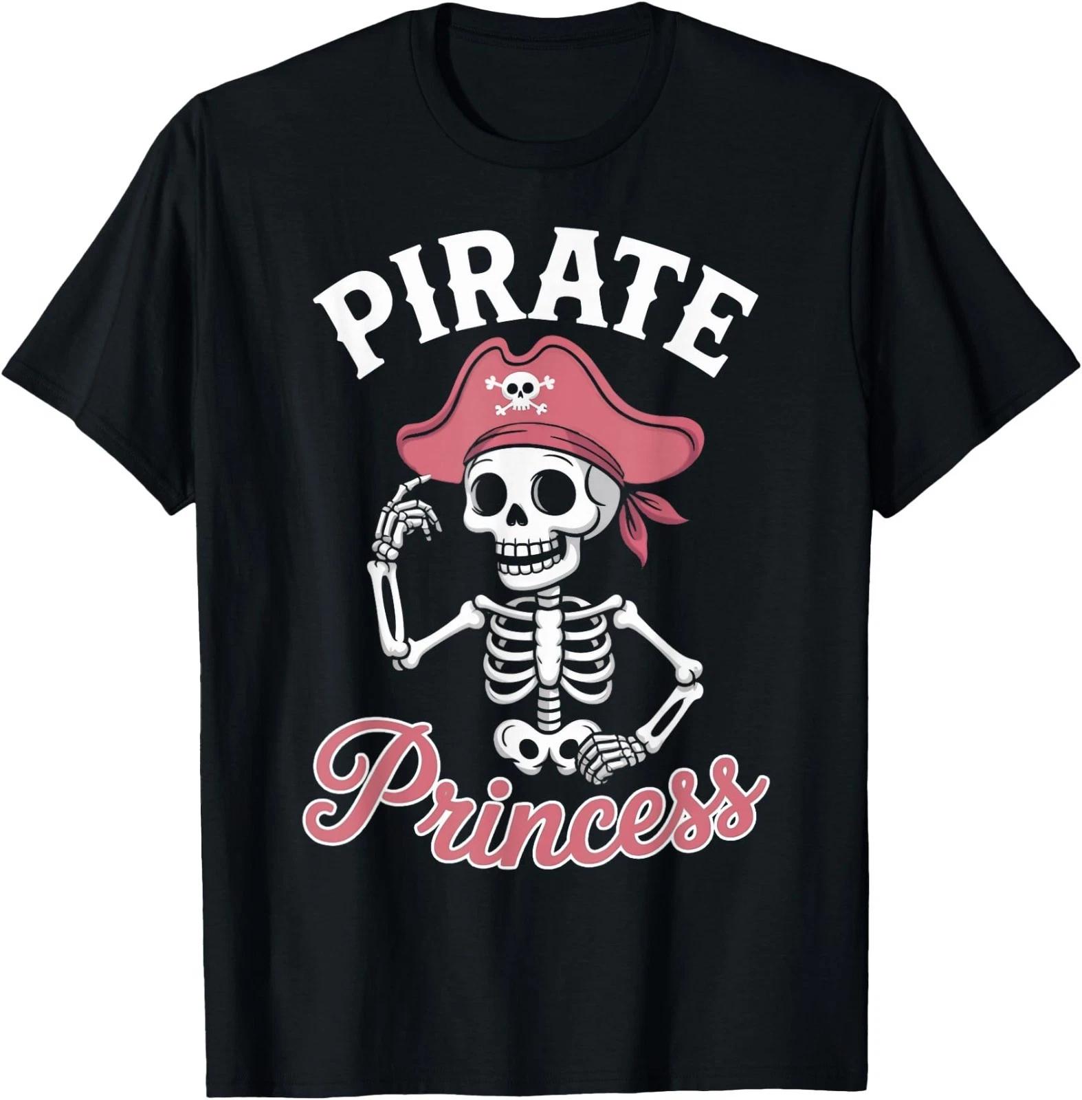 Pirate Princess Skeleton Freeboater Boat Captain Pirate T-Shirt 130