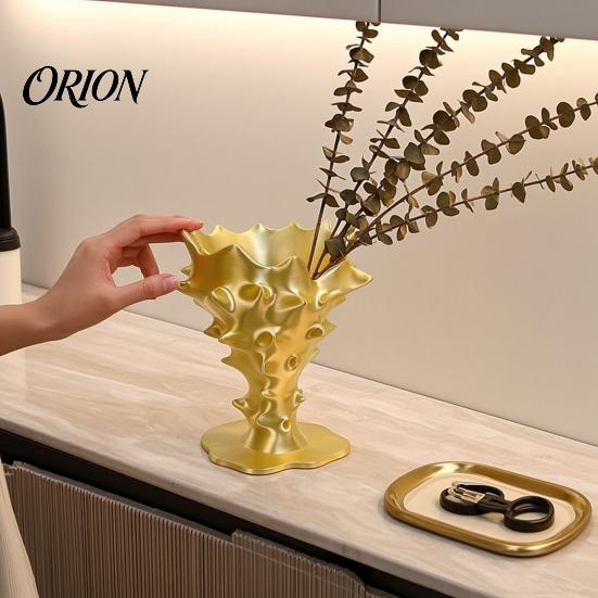 Non Fragile Tabletop Vase Creative 3D Printed Flower Vase, Modern Decorative Minimalist Container, Elegant Aesthetic for Living Room Artistic