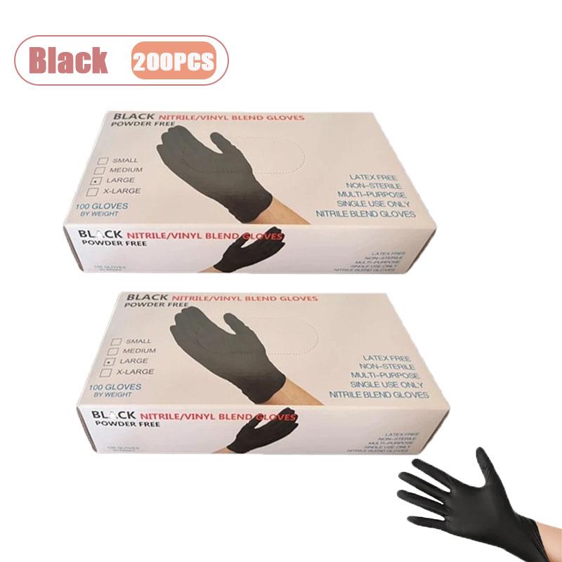 100-200 STÜCK S/M/L Einweg-PVC-Handschuhe Langlebige Schutzhandschuhe Haushalt Reinigung Schönheit Tattoo Haarfärben Haustier Baden