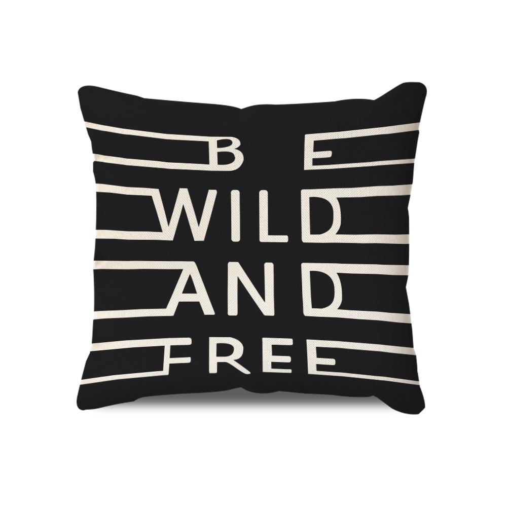 Nordic Pillow Cushion Modern Minimalist Striped Geometric Plaid Pillow Case Sofa Seat Pillow Waist