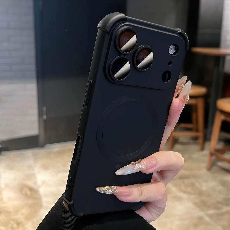 Magnetický nárazuvzdorný silikonový nárazník Pouzdro na telefon Pro iPhone17 16 15 14 13 12 17ProMax Plus Pro Magsafe Bezdrátové nabíjení Kryty