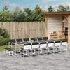 Vidaxl 17-Cz. Garden Furniture Set With Cushions, White, Textilene