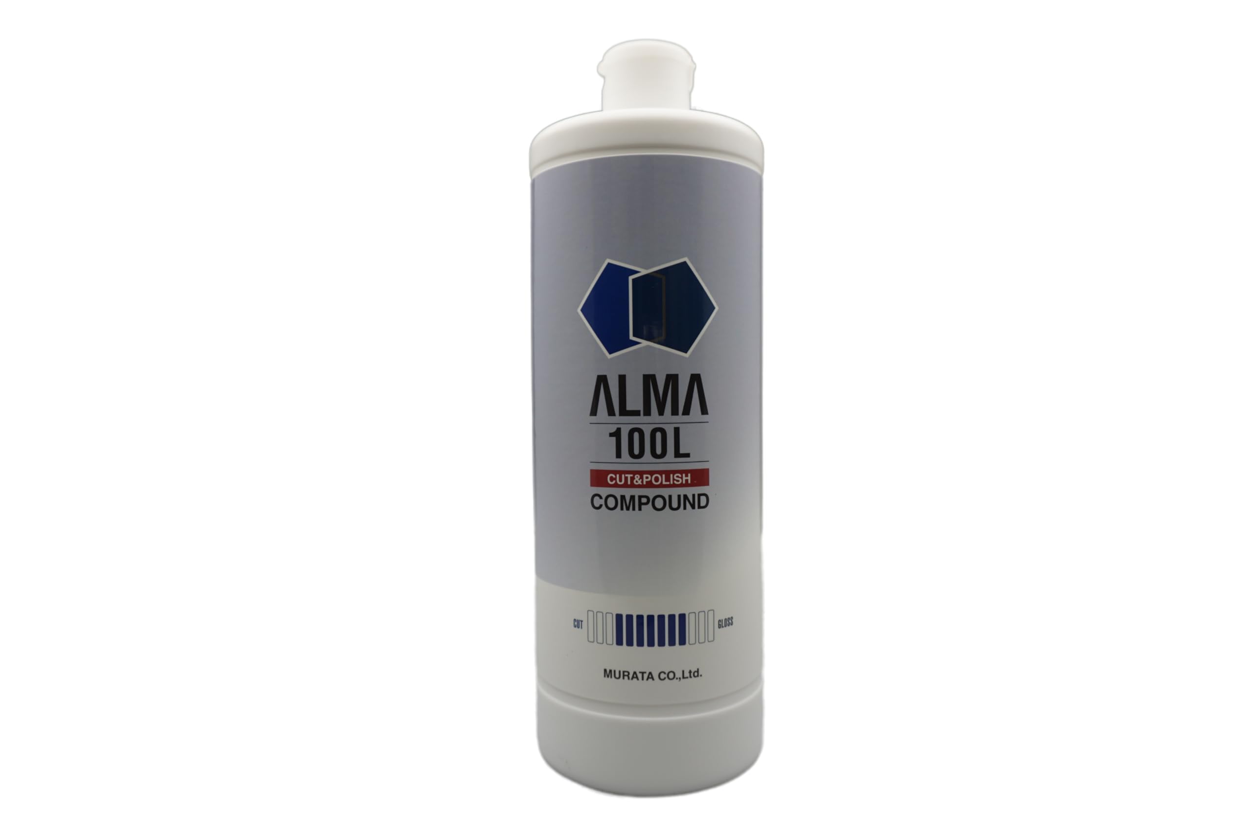 

Murata ALMA Car Paint 100L Extra Fine Medium Abrasive for Erasing Paper Grains and Light Finishes Water-Soluble Compound, (750ml), Grit, Strength,