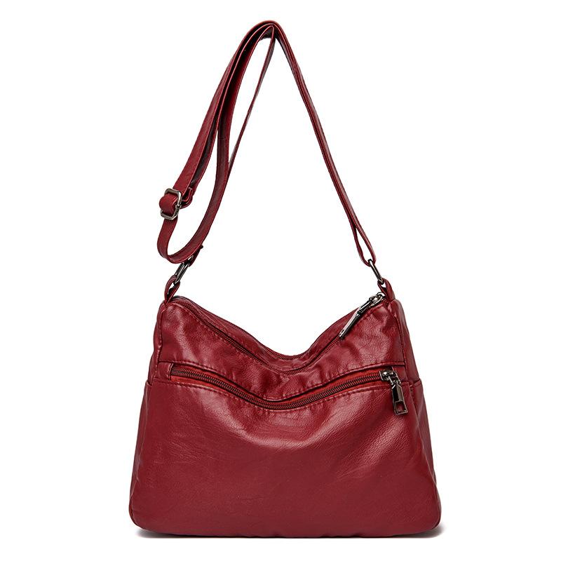 Soft Leather Luxury Handbags Purse Women Bag Designer Multi-pocket Crossbody Shoulder Bag for Female