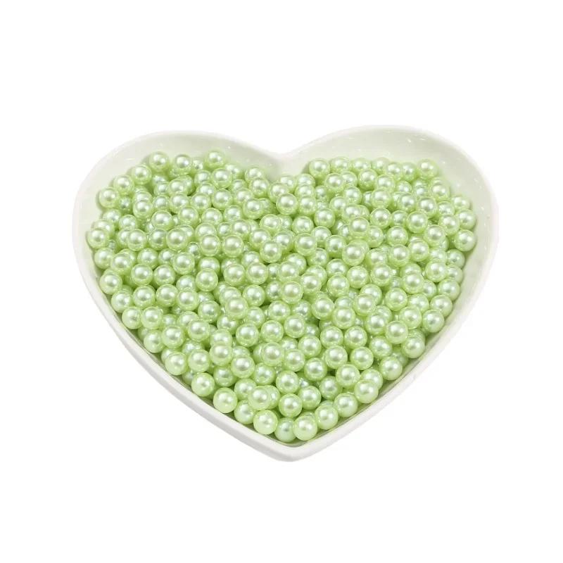 Multi Color Round No Hole Acrylic Imitation Pearl Beads Loose Bead For DIY Scrapbook Decoration Crafts Sewing 3/4/6/8/10mm