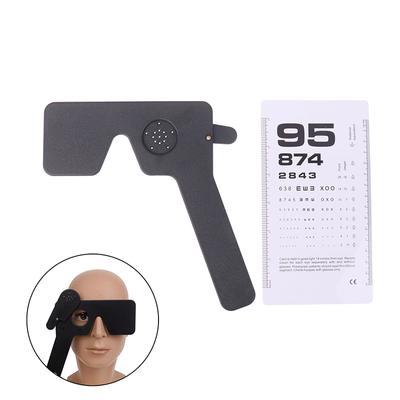 Occluder Multi 17 Pin Hole Hand Occluder Optometry Instrument Tool With Eye Test Chart