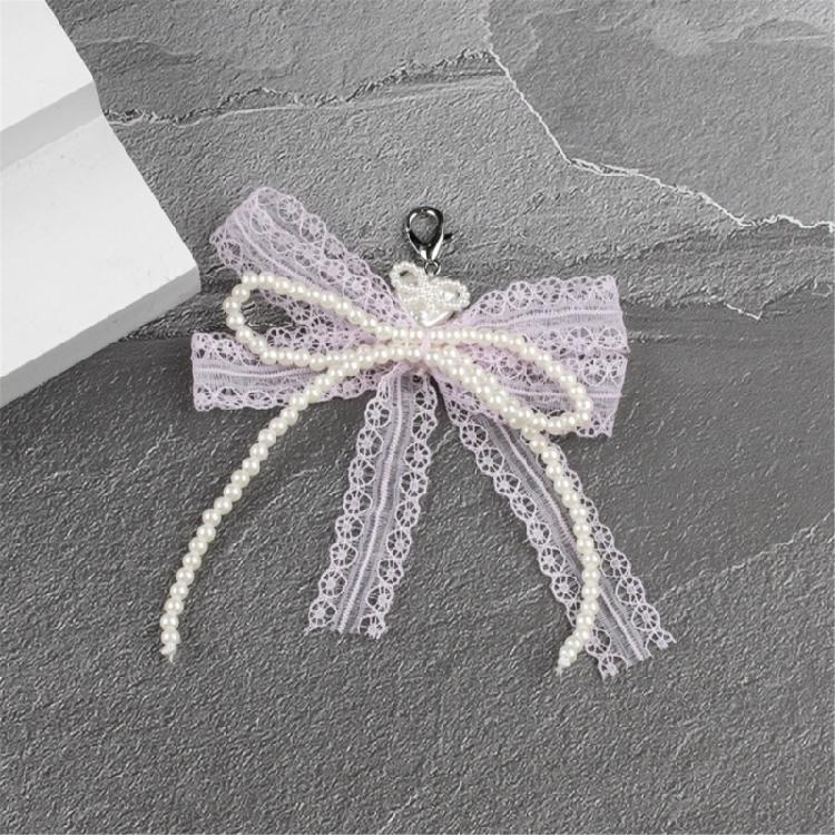 Lace Bowknot Shoe Jewelry for Sneakers Shoelaces Charm Detachable Shoe Clip with Faux Pearls Footwear Accessories