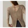 Women's Loose-Fit Long Sleeve Sport Top for Running & Pilates