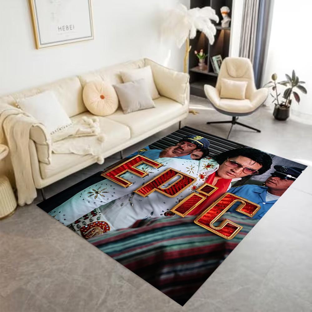 Elvis Presley's Iconic Style Floor Rug Office Rug Design for Foyer Decorate room Living Rooms Hallway Antislip Carpet Decorate Offices