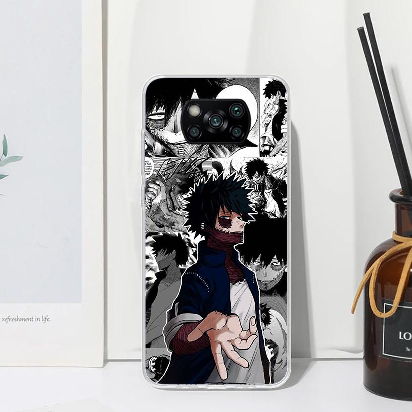 My Hero Dabi Bnha Phone Case For Xiaomi Poco X7 X6 X5 M7 M8 Pro F7 Ultra Redmi 15C 15 13C 13 12C 12 10 10C 10A Art Fundas Poco X