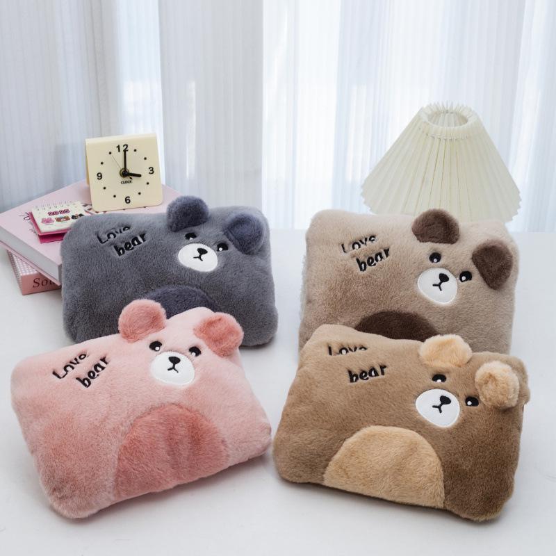 Electric Hot Water Bottle: Safe, Explosion-Proof, Auto Power-Off, Double Hand Inserts, Washable, Baby-Friendly