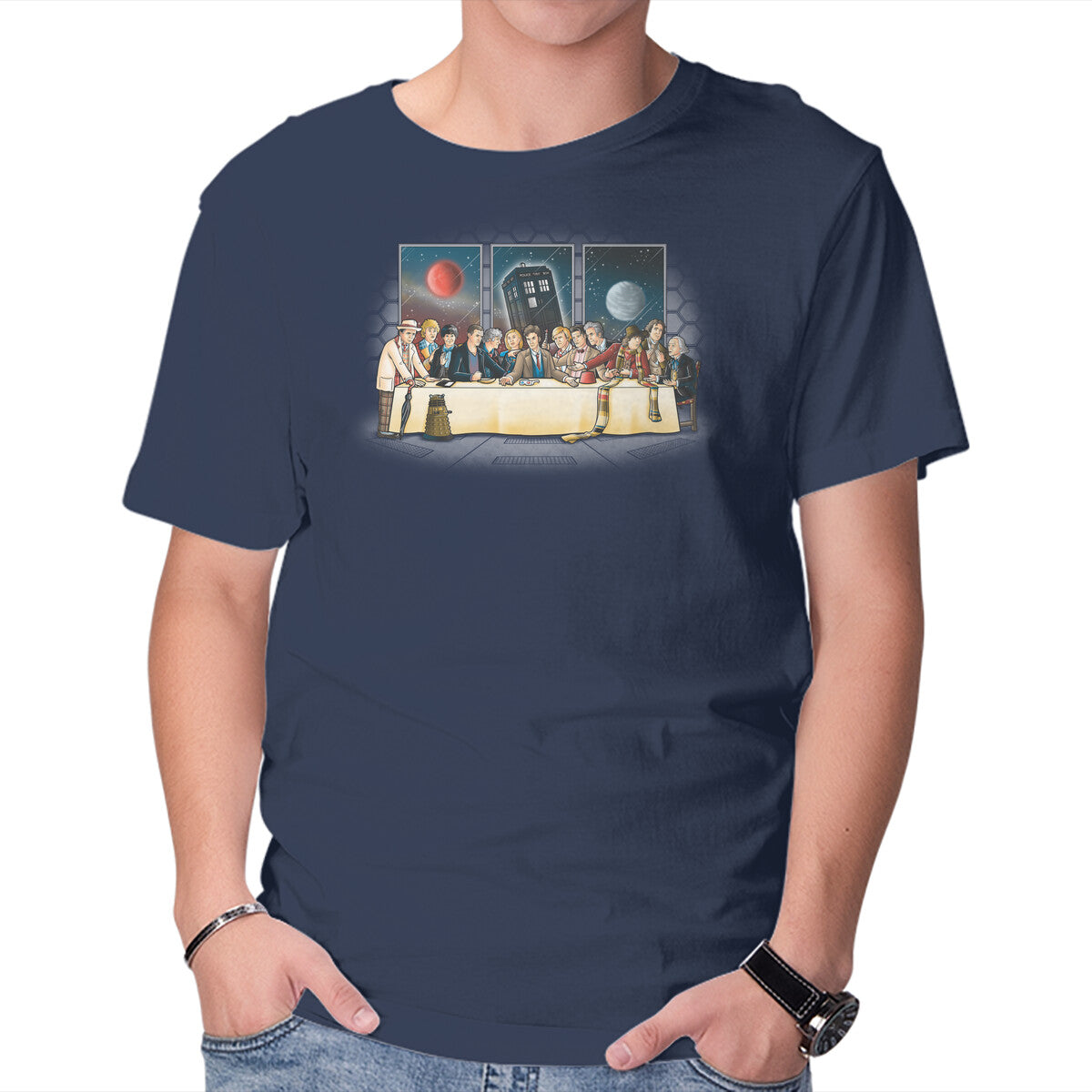 Unisex Crew Neck T-Shirt Doctor Dinner Graphic Short Sleeve Casual Tee XXXXL