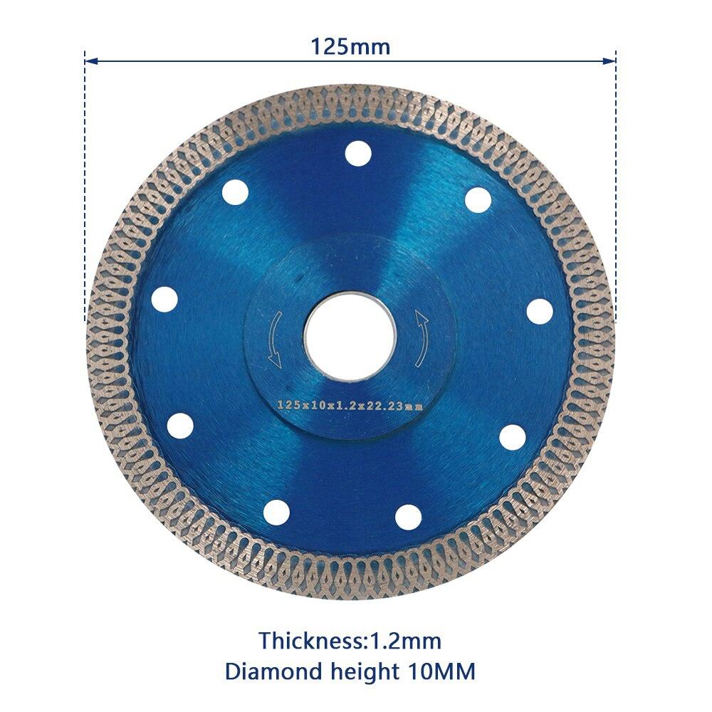 

Алмазное полотно для резки гранита, мрамора, керамогранита, керамических лезвий, 3 размера для угловой шлифовальной машины, алмазное полотно для пилы 1Pc Blue 105mm
