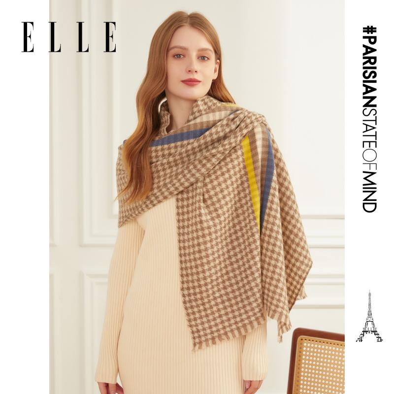 ELLE 100% Sheep Wool Scarf Gift Box
