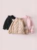 Children's Autumn/Winter School Uniform: Padded Jacket with Velvet Top for Boys & Girls - Warm Cotton Clothing for Medium & Older Kids.
