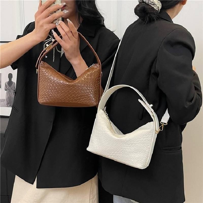 Stylish Pu Shoulder Bag For Women Trendy Casual Tote With Zipper And Phone Pocket
