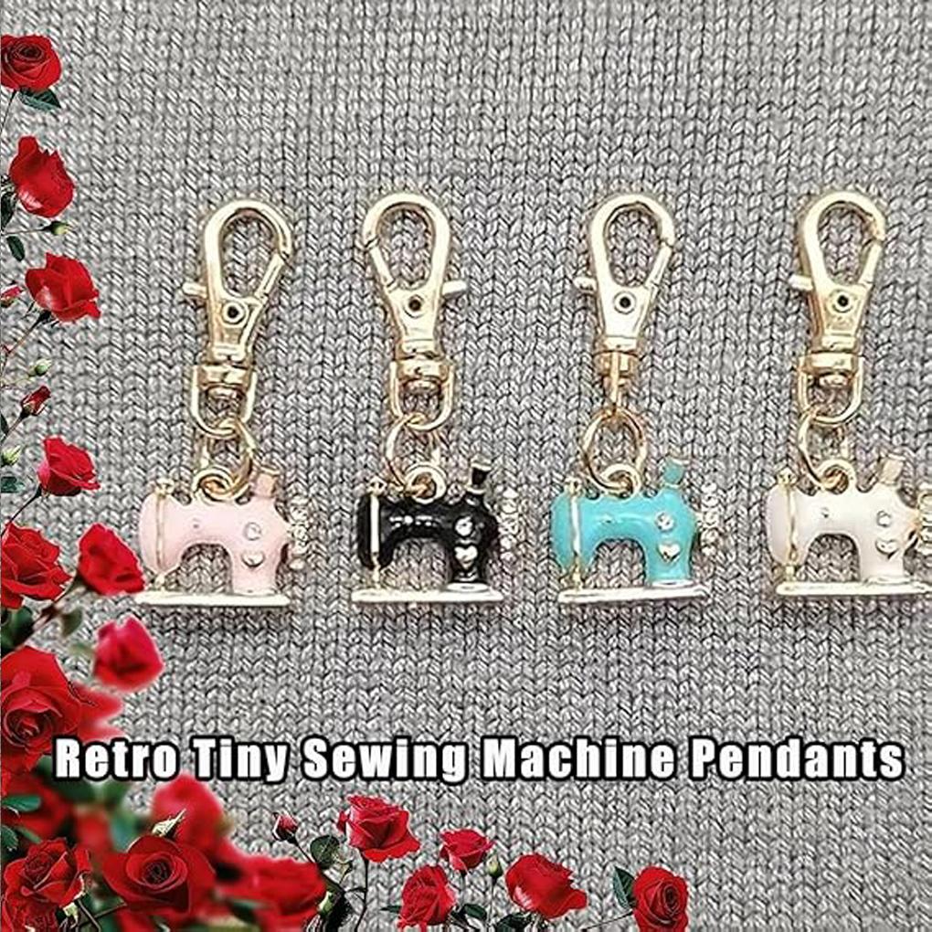 Sewing Style On Go Mini Sewing Machine Keychains For Fashionistas Mini Sewin Machines Charms Retro