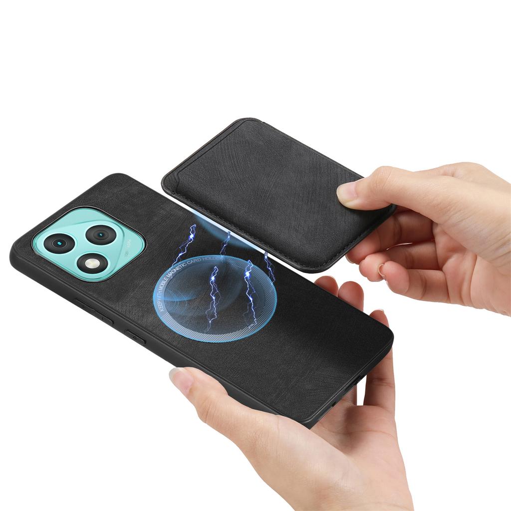 For Honor 400 Lite Case Compatible with MagSafe Leather Back Cover with Detachable Card Holder