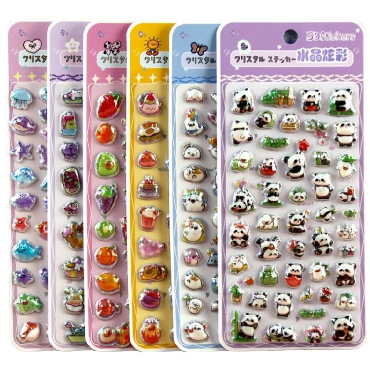 

Reusing Tiny Sticker for Phone Case Notebook Handcraft Cute Puffier Sticker for Kids, 3D Design Sticker for Boys Girls