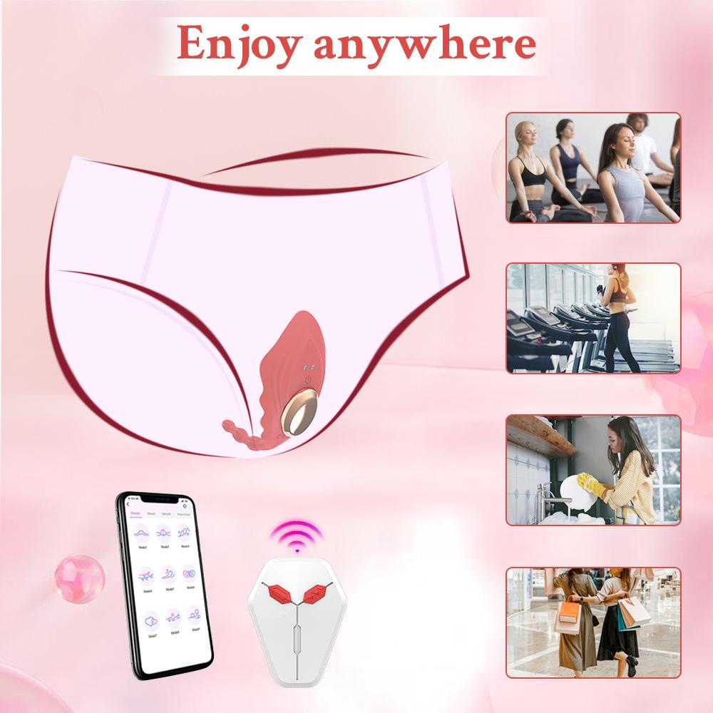 Panty Vibrators Clit Stimulator APP Control Vagina Massager Wearable Butterfly Vibrator Sex Toys For Women Adults Goods
