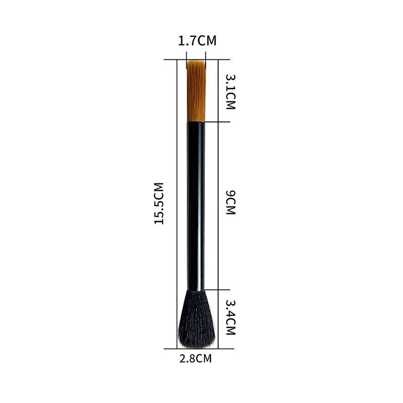 Double Head Soft Bristle Coffee Cleaning Brush Multifunctional Coffee Grinder Espresso Machine Dust Brush Cafe Bar Cleaning Tool