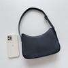 Shoulder bag LOGO solid color small handbag bag feeling styling niche style underarm bag women