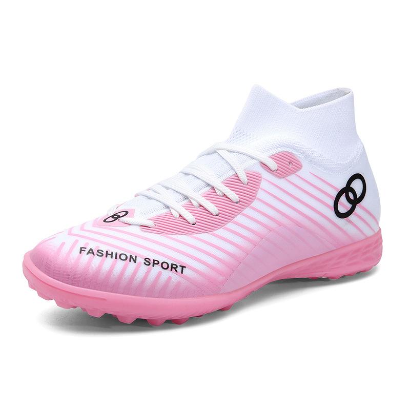2025 Seamless Fly-woven Football Shoes, Men's and Women's High-top Middle School Students' Training Shoes, Competition Long Nail Broken Nail Shoes