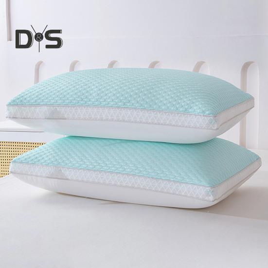 Summer Cool Pillow Washable 3D Texture Pillow with Mesh Border Breathable Cooling Pillow for Deep Sleep Home Bedroom Dormitory