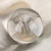 1PC 50MM Artificial Quartz Crystal Ball Transparent Sphere Home Decoration   Wooden Stand