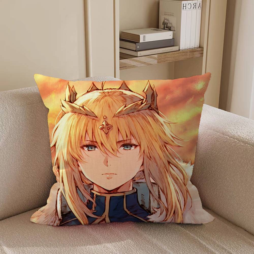 Anime Artoria Pendragon Kuddfodral Bil Prydnadskuddfodral För Soffa Bil Julklapp 40x40cm 45x45cm