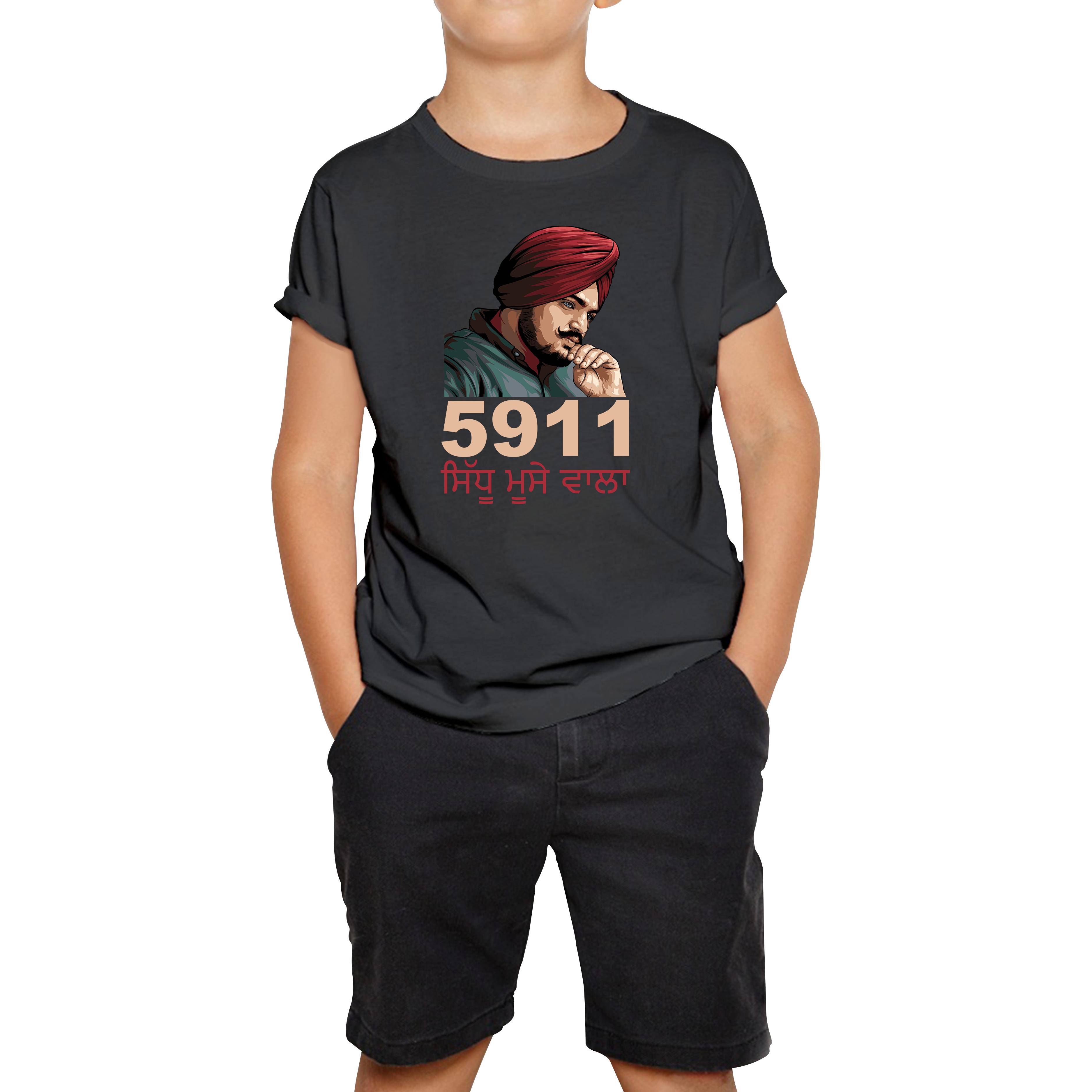 

Sidhu Moose Wala 5911 Song Kids T Shirt 100