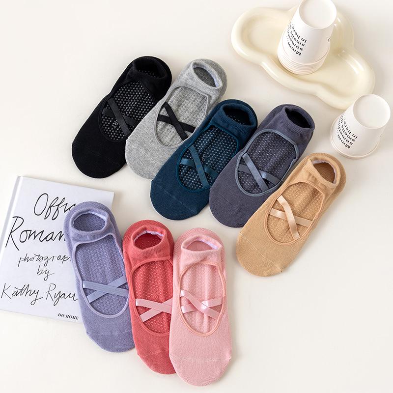 Non-slip Thin Yoga Dance Pilates Socks for Women - Short, Summer Fitness & Floor Use