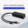 100Mbps1000Mbps Gigabit POE Splitter PoE To TYPE-C Splitter  Micro USB Security Camera
