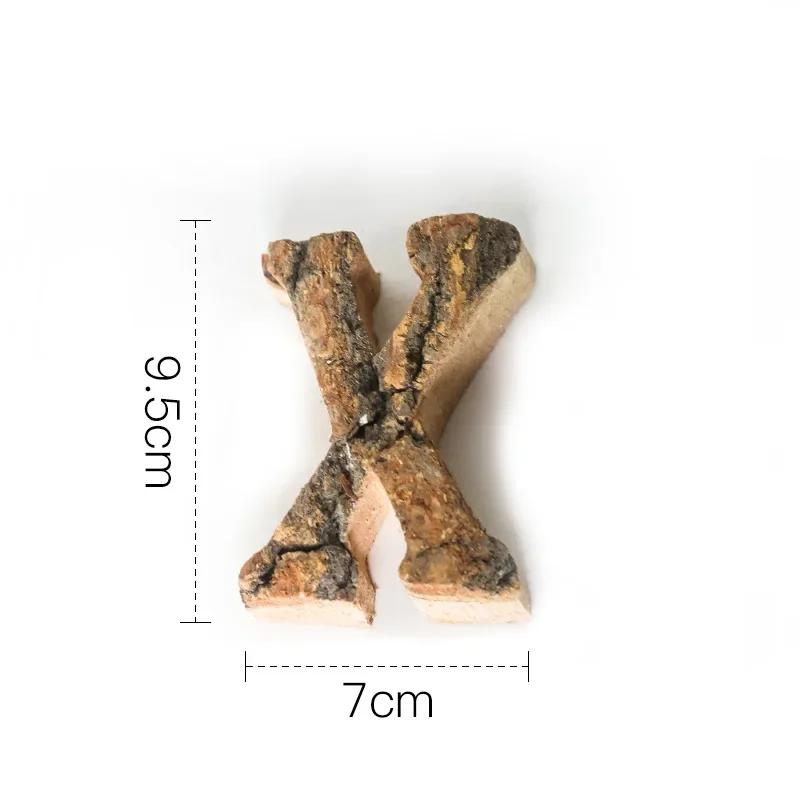 Zusammen mit Bark Massivholz Retro Holz Englische Buchstaben Alphabet Zahl für Cafeteria Bar Heimdekoration Vintage DIY Buchstabe