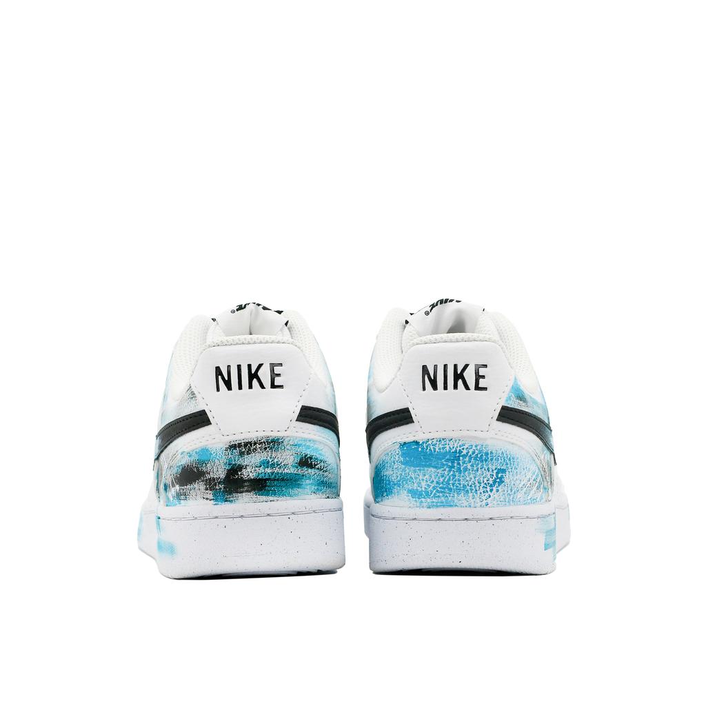 Nike Court Vision 1 Leder Rutschfest Niedrig geschnitten Skateboard-Schuhe Herren Seeblau DH2987-110(Team309-QD)