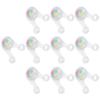 10pcs LED Camping Rope Hanging Light Outdoor Silicone Camp Tent String Rope Warning LightsFull Colour
