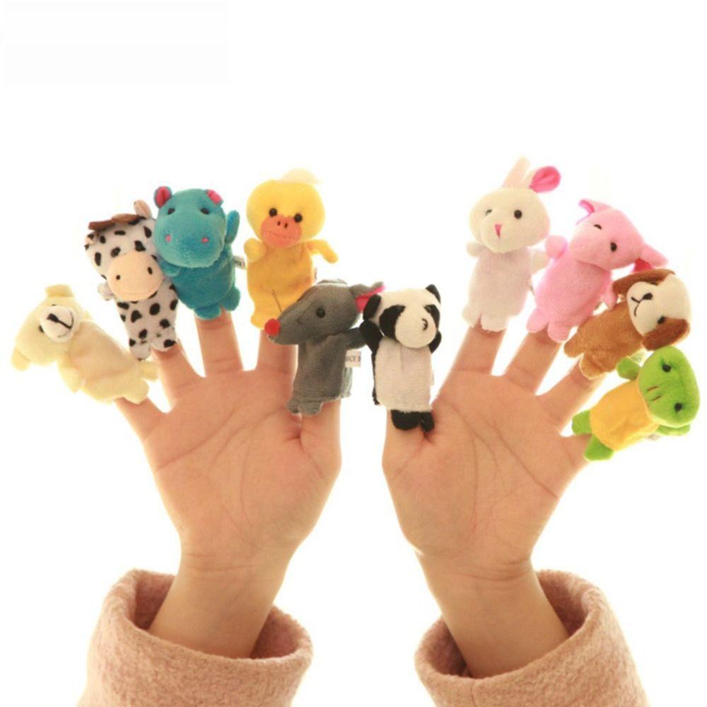 Parent-Child Animal Puppet Plush Finger Puppet Cute Children's Hand Puppet  Stuffed Toys