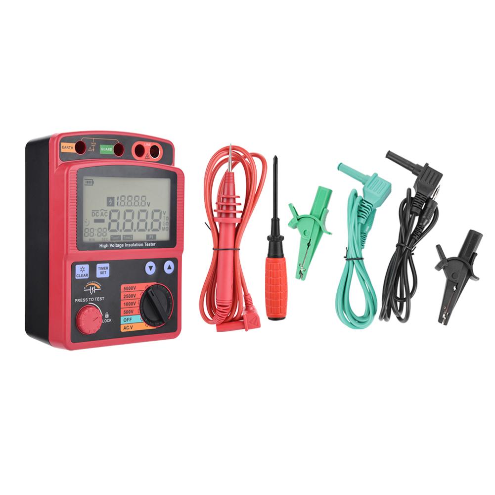 GM3125 Digital Insulation Resistance Multimeter Tester 5KV 0.0M Ohm 1000G Ohm