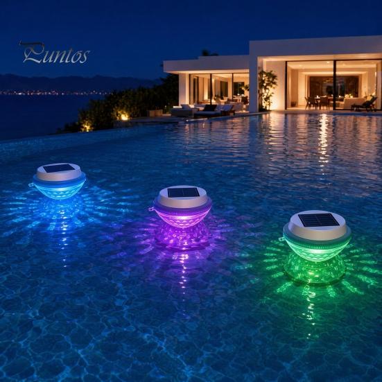 Solar Fish Projection Light Floating Light, with Dynamic Projection, Color-Changing LED Pool Outdoor Decoration Waterproof for Swimming Pools