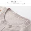 Women's Crewneck Sweater Embroidered Loose Plus Size Knitwear Pullover Stretch Knit Top Jumper Spring Autumn