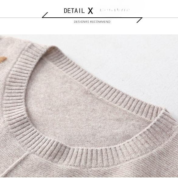 Women's Crewneck Sweater Embroidered Loose Plus Size Knitwear Pullover Stretch Knit Top Jumper Spring Autumn