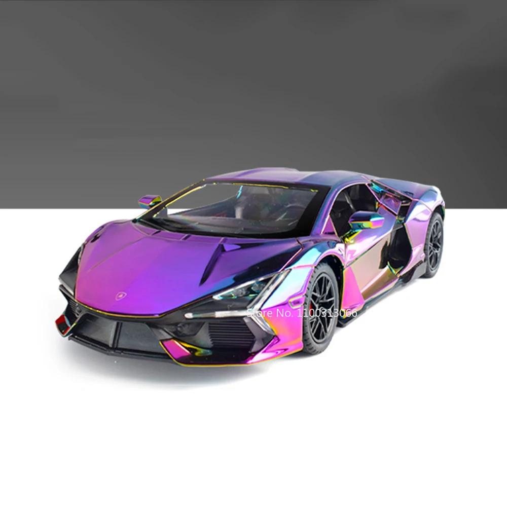 1:24 Revuelto Spielzeug Sportwagen Modell Legierung Druckguss Exquisites Interieur Miniatur Supercar Rad Rückziehbar Fahrzeug Interaktives Spielzeug