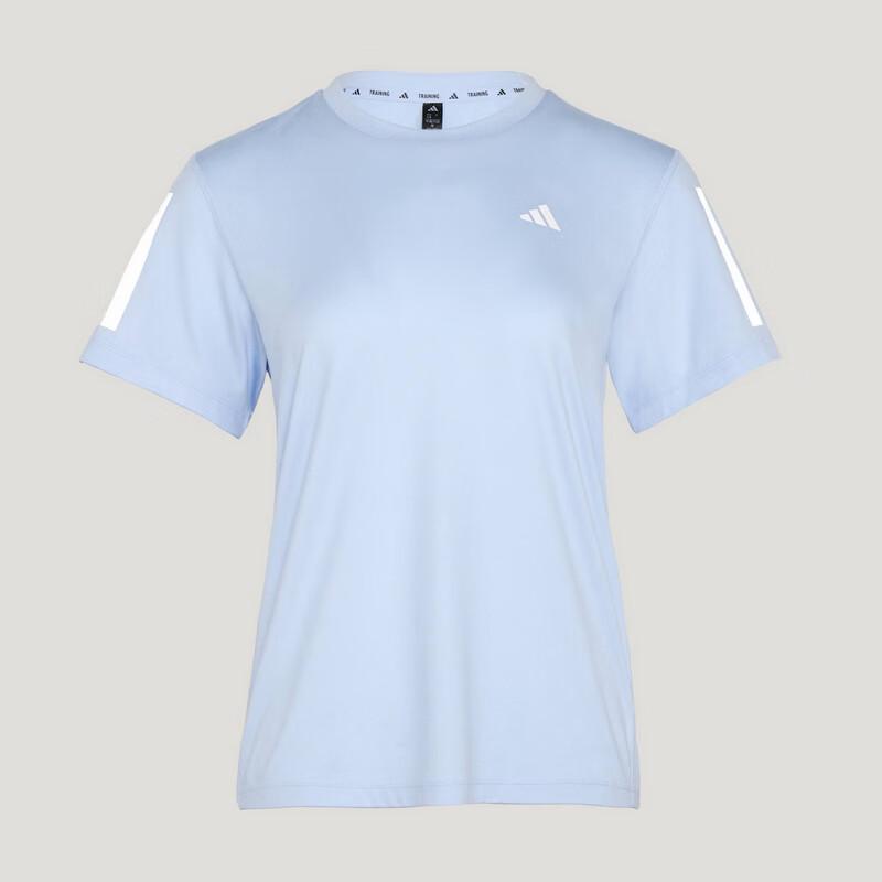 Adidas Women s Three-Stripe Crew Neck Training Tee L