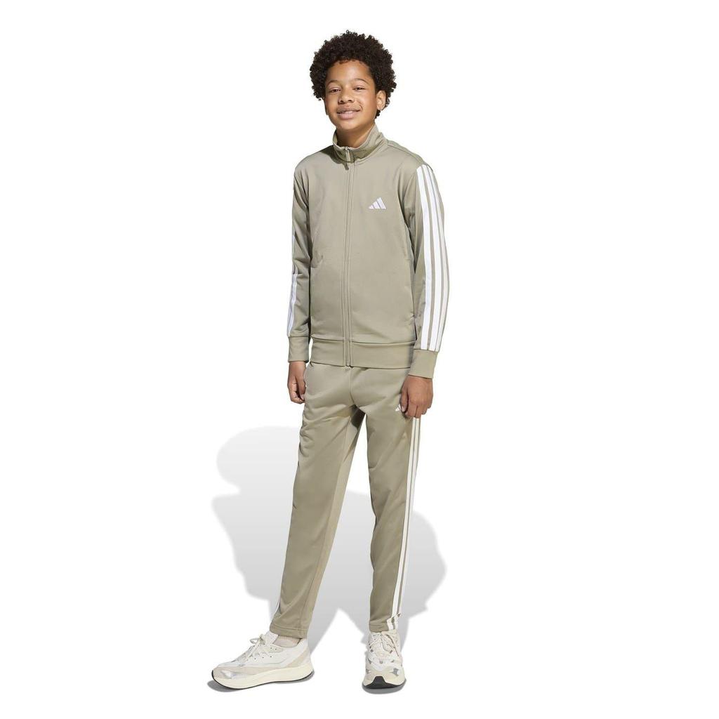 Adidas Girls 3 Stripes Tracksuit Set