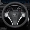 Genuine Leather Steering Wheel Cover for Nissan Teana 14th Gen, Sylphy, Classic Tiida, Sunny, Bluebird, Qashqai, X-Trail