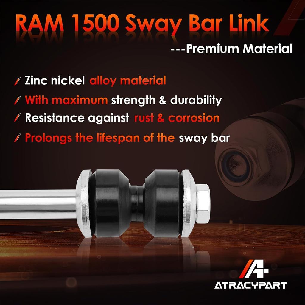 K80631 Front Sway Bar Stabilizer End Links 2 PCS, Compatible With Chevy Silverado Avalanche Suburban Tahoe Astro Express GMC Sierra Savana Yukon XL