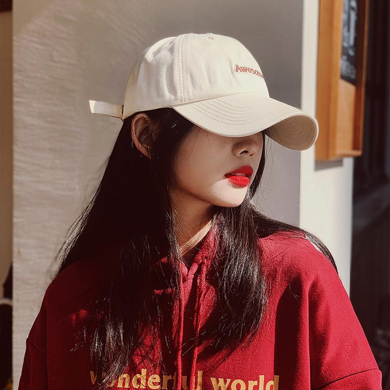 Cool Thin Hat Women's Baseball Cap Showing Face Small Ins Cap Summer Brand